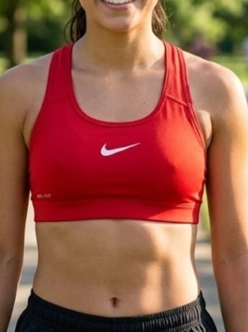 Nike Women's Dri-FIT Red Sports Bra